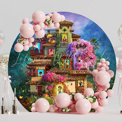Enchanting Encanto Mirabel Round Backdrop For Magical Kids Party Fun