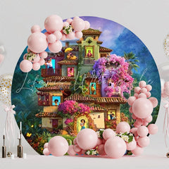 Enchanting Encanto Mirabel Round Backdrop For Magical Party Theme