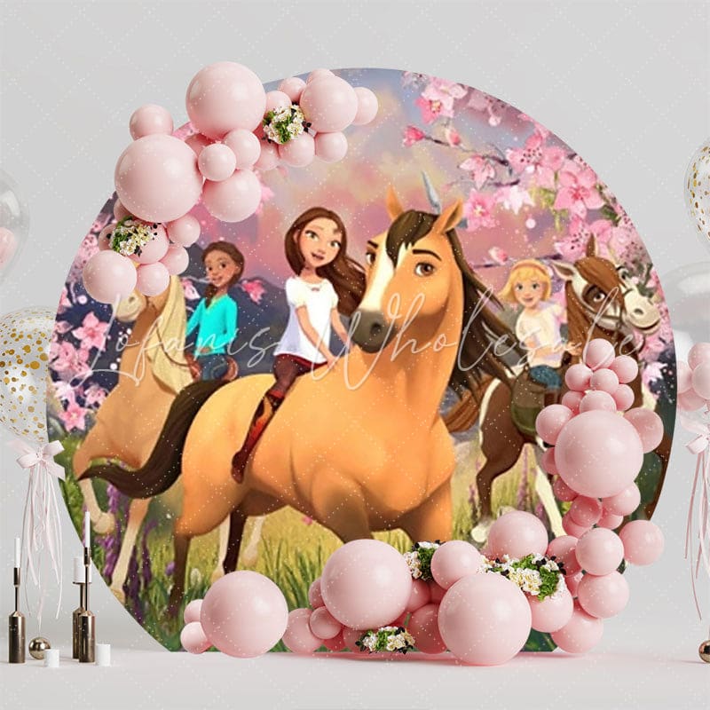 Enchanting Spirit Round Backdrop For Magical Celebration