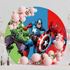 Epic Avengers Super Heroes Round Backdrop For Party Fun