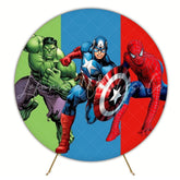 Epic Avengers Super Heroes Round Backdrop For Party Fun