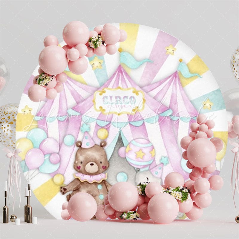 Exciting Circus Big Top Round Backdrop For Spectacular Events
