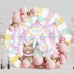 Exciting Circus Big Top Round Backdrop For Spectacular Events