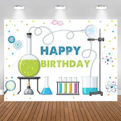 Lofaris Experimental Apparatus Chemistry Theme Birthday Backdrop