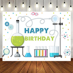 Lofaris Experimental Apparatus Chemistry Theme Birthday Backdrop