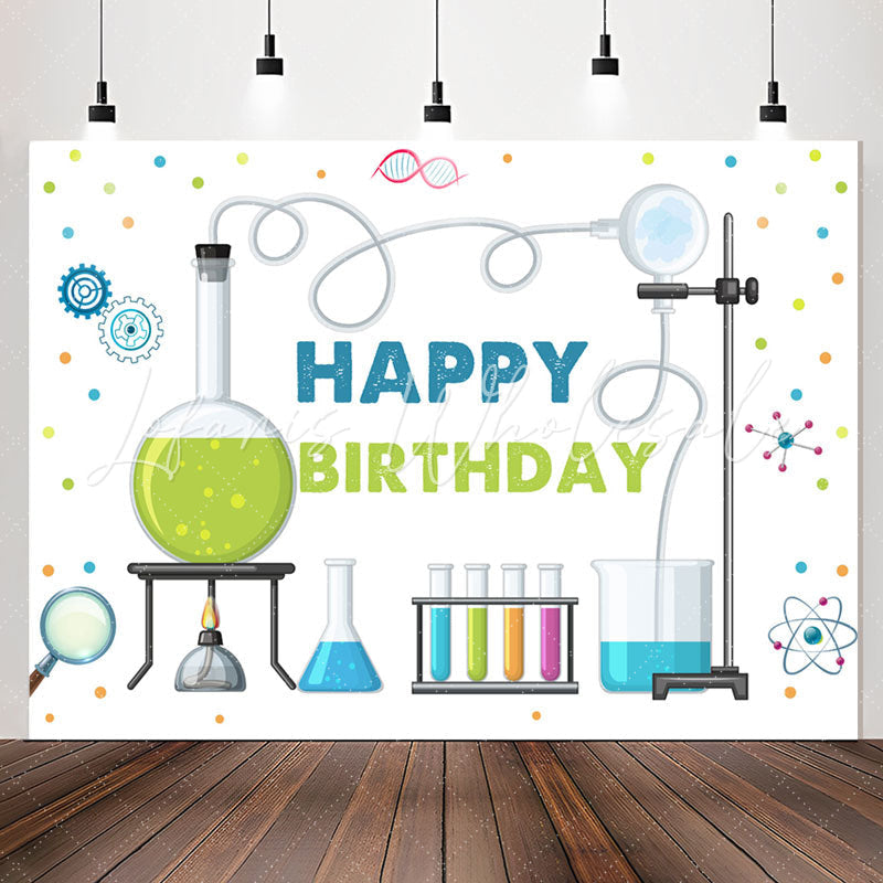 Lofaris Experimental Apparatus Chemistry Theme Birthday Backdrop