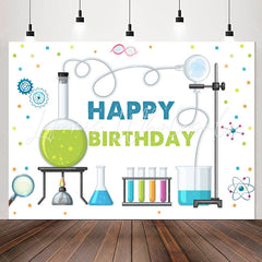 Lofaris Experimental Apparatus Chemistry Theme Birthday Backdrop