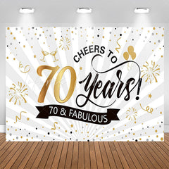 Lofaris Fabulous Spark Cheer To Years 70th Birthday Backdrop