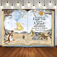 Lofaris Fairy Book Tree Cute Animals Baby Shower Party Backdrop