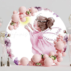 Fairy Little Star Round Backdrop for Magical Event Theme