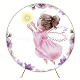 Fairy Little Star Round Backdrop for Magical Event Theme