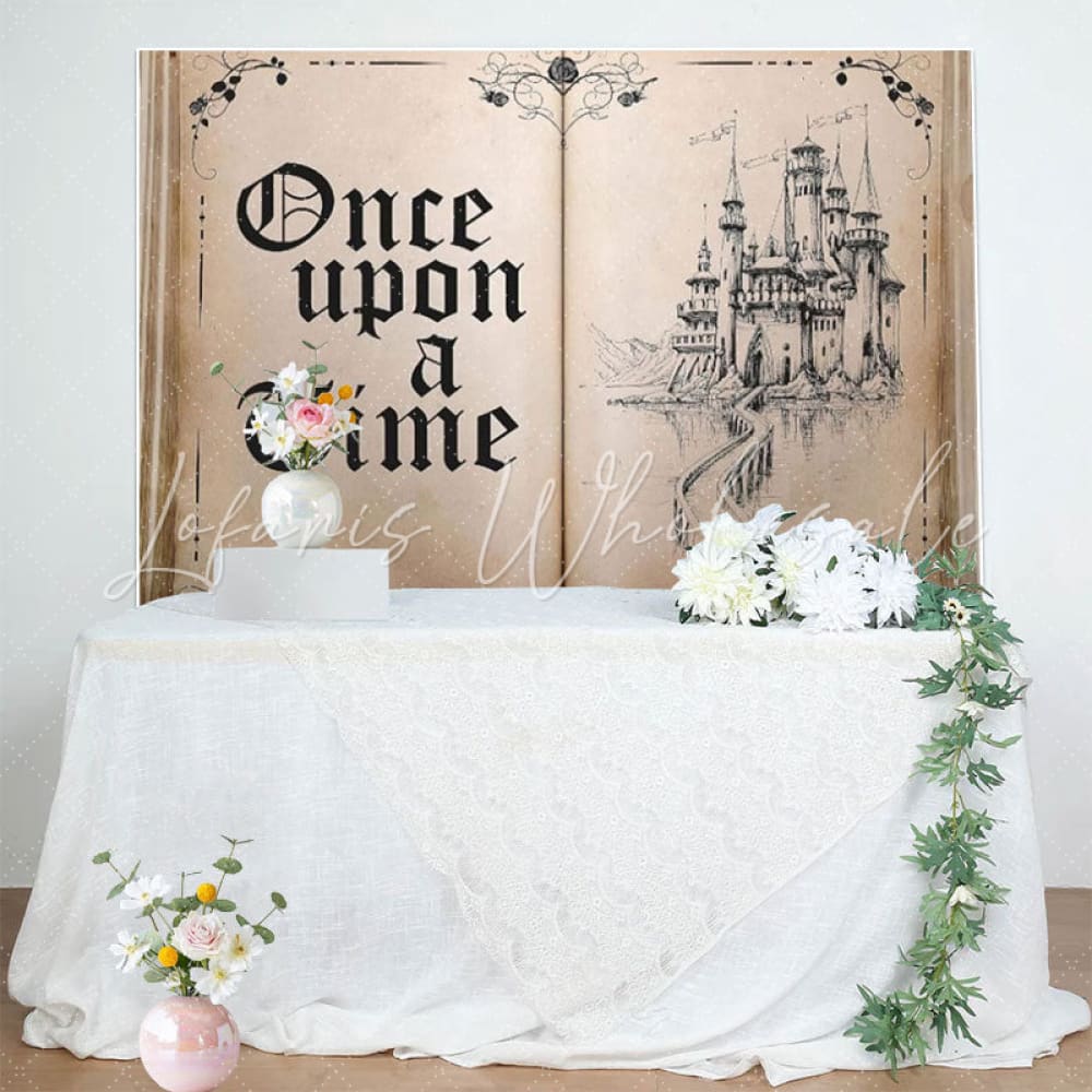 Fairy Tale Books Once Upon A Time Ancient Castle Princess Backdrops