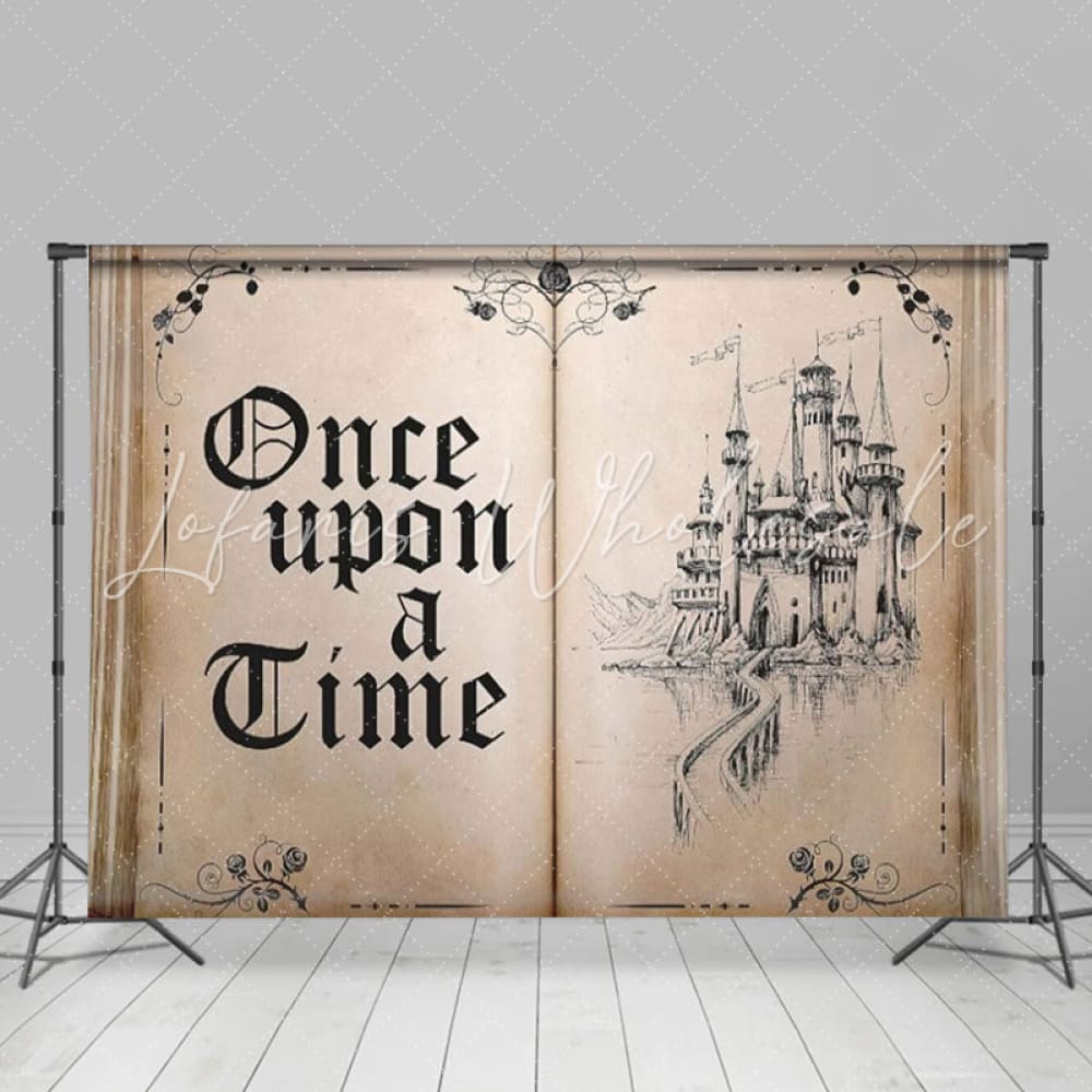 Fairy Tale Books Once Upon A Time Ancient Castle Princess Backdrops