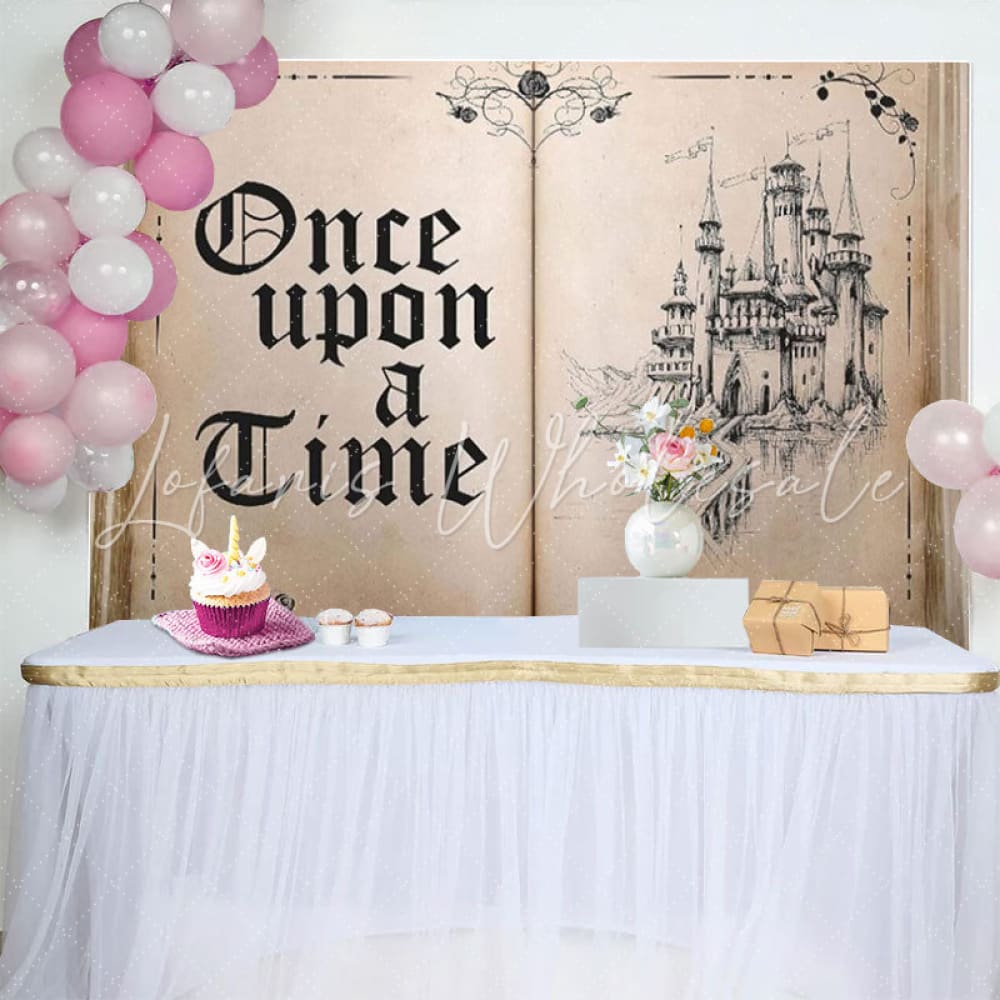 Fairy Tale Books Once Upon A Time Ancient Castle Princess Backdrops