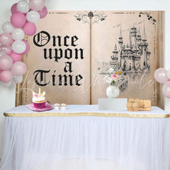 Fairy Tale Books Once Upon A Time Ancient Castle Princess Backdrops