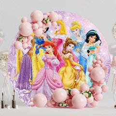 Fairy Tale Princess Birthday Party Round Backdrop For Royal Theme
