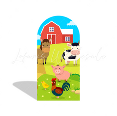 Farm Animal Them Barn Birthday Chiara Arch Backdrop Wall Cloth Cover