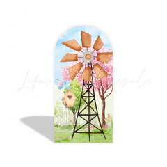Farm arch Birthday Party Arch Backdrop Wall Cloth Cover