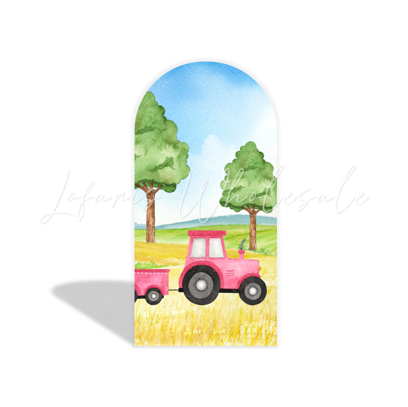 Farm arch Birthday Party Arch Backdrop Wall Cloth Cover