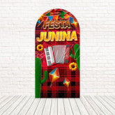 Festa Junina Dance Food Joy Arch Backdrop For Brazil Country Party