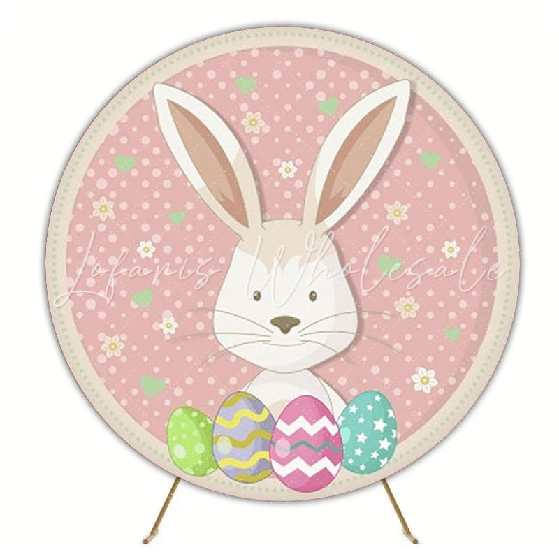 Festive Easter Round Backdrop For Spring Holiday Celebration Party