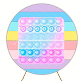 Fidget Toys Pop It Candy Round Backdrop for Kids Celebration