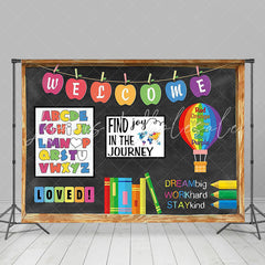 Lofaris Find Joy In The Journey Welcome Back To School Backdrop