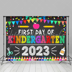 Lofaris First Day Of Kindergarten 2023 Back To School Backdrop