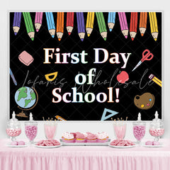 Lofaris First Day of School Blackboard Back to Backdrop