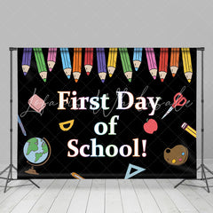 Lofaris First Day of School Blackboard Back to Backdrop