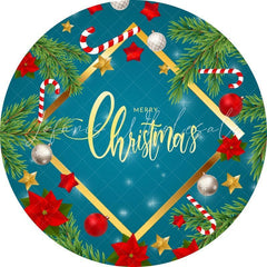 Lofaris Five Pointed Star Tree Circle Merry Chrismas Backdrop