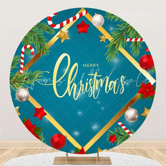 Lofaris Five Pointed Star Tree Circle Merry Chrismas Backdrop