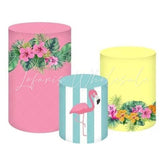 Flamingo Floral Hawaiian Paradise Cover Cylinders Kit