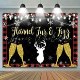 Lofaris Flannel Fun and Figg Lights Glitter Glass Backdrop