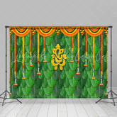 Lofaris Floral Curtain Leaf Classic Dance Party Backdrop