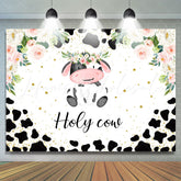 Lofaris Floral Holy Cow Sweet Animal Backdrop For Event