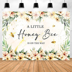 Lofaris Floral Honey Bee Is On The Way Baby Shower Backdrop