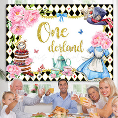 Lofaris Floral Magical Fairy Theme Onederland Birthday Backdrop