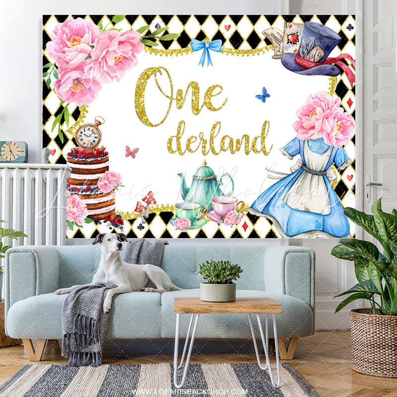 Lofaris Floral Magical Fairy Theme Onederland Birthday Backdrop