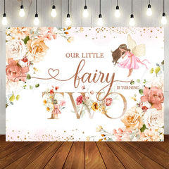 Lofaris Floral Spring Magical Fairy 2nd Birthday Backdrop