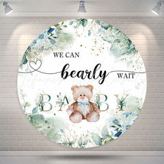 Lofaris Floral Teddy Bear Circle Backdrop For Baby Shower