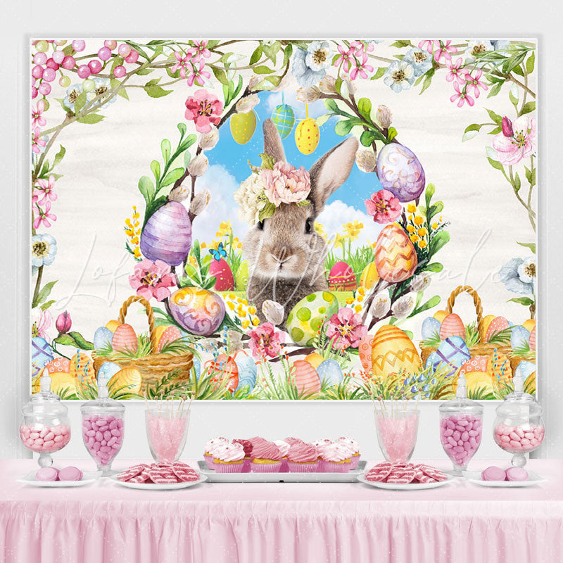 Lofaris Flower And kangaroo Happy Birthday Backdrop For Girl