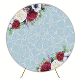 Flower Decoration Round Backdrop for Elegant Event Party