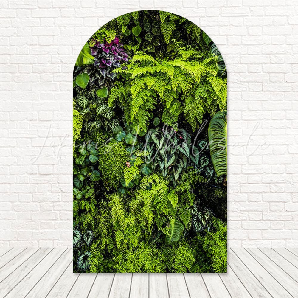 Foliage Forest Greenery Mood Arch Backdrop For Nature Party Vibe