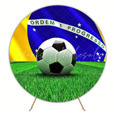 Football Brazil Ball Round Backdrop for World Cup Event