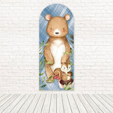 Forest Animal Bear Arch Backdrop For Rustic-Themed Party Decor