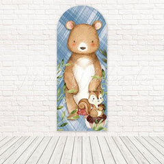 Forest Animal Bear Arch Backdrop For Rustic-Themed Party Decor