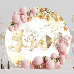 Forest Parade Round Backdrop for Nature Themed Celebration