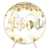 Forest Parade Round Backdrop for Nature Themed Celebration