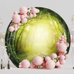 Forest Portal Round Backdrop for Magical Entry Theme
